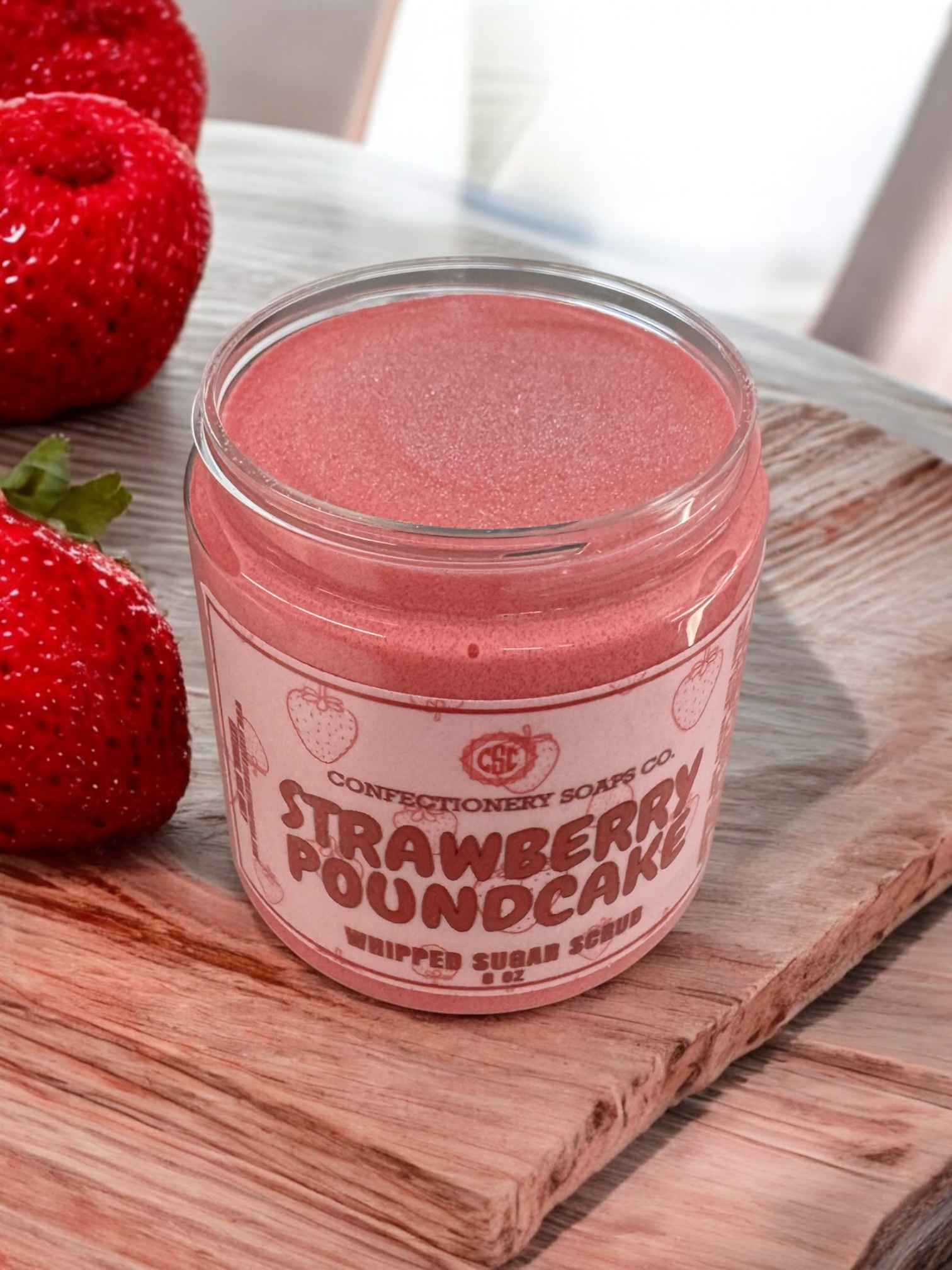 Strawberry Poundcake Whipped Sugar Scrub