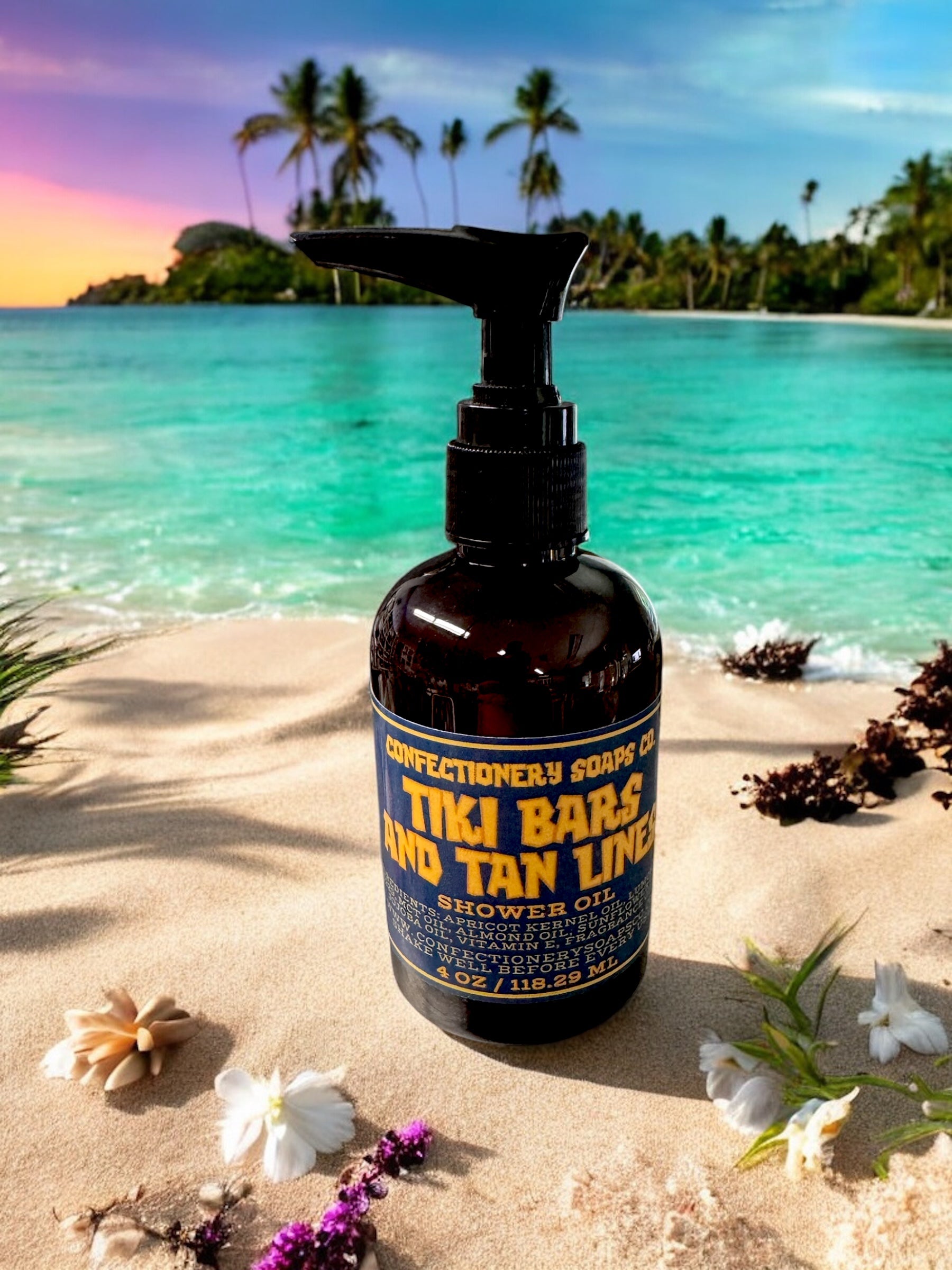 Tiki Bars and Tan Lines Shower Oil