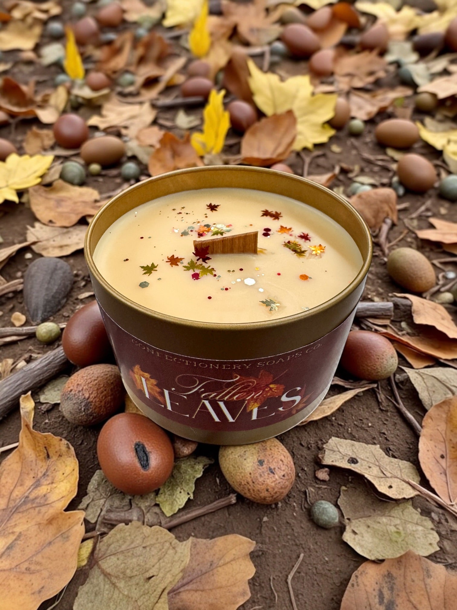 Fallen Leaves Candle