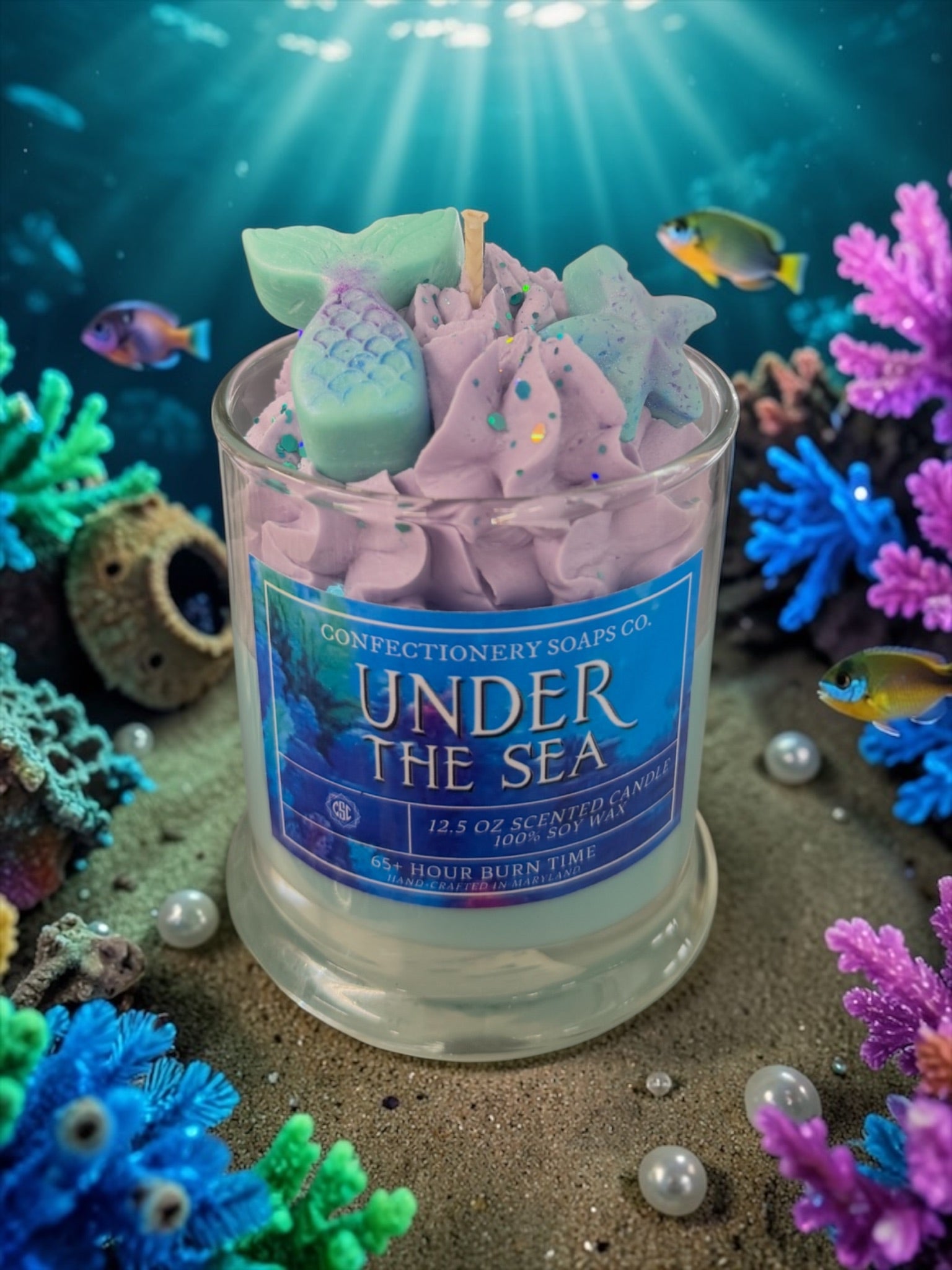 Under the Sea Specialty Glass Candle