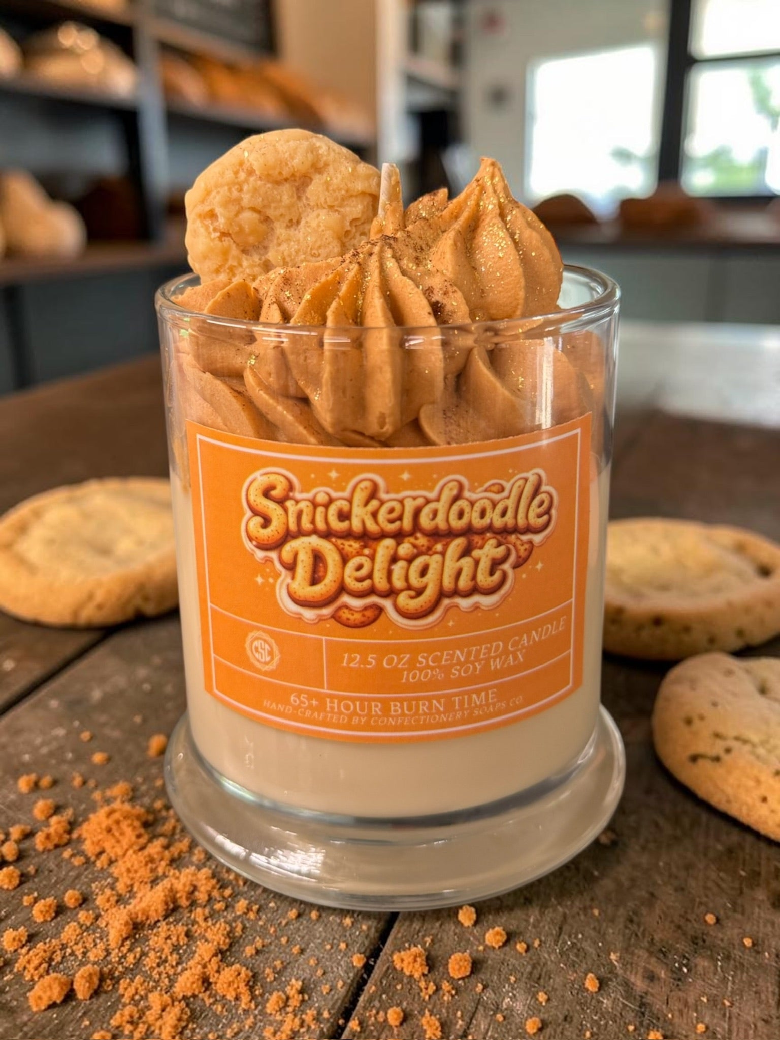 Snickerdoodle Delight Specialty Glass Candle