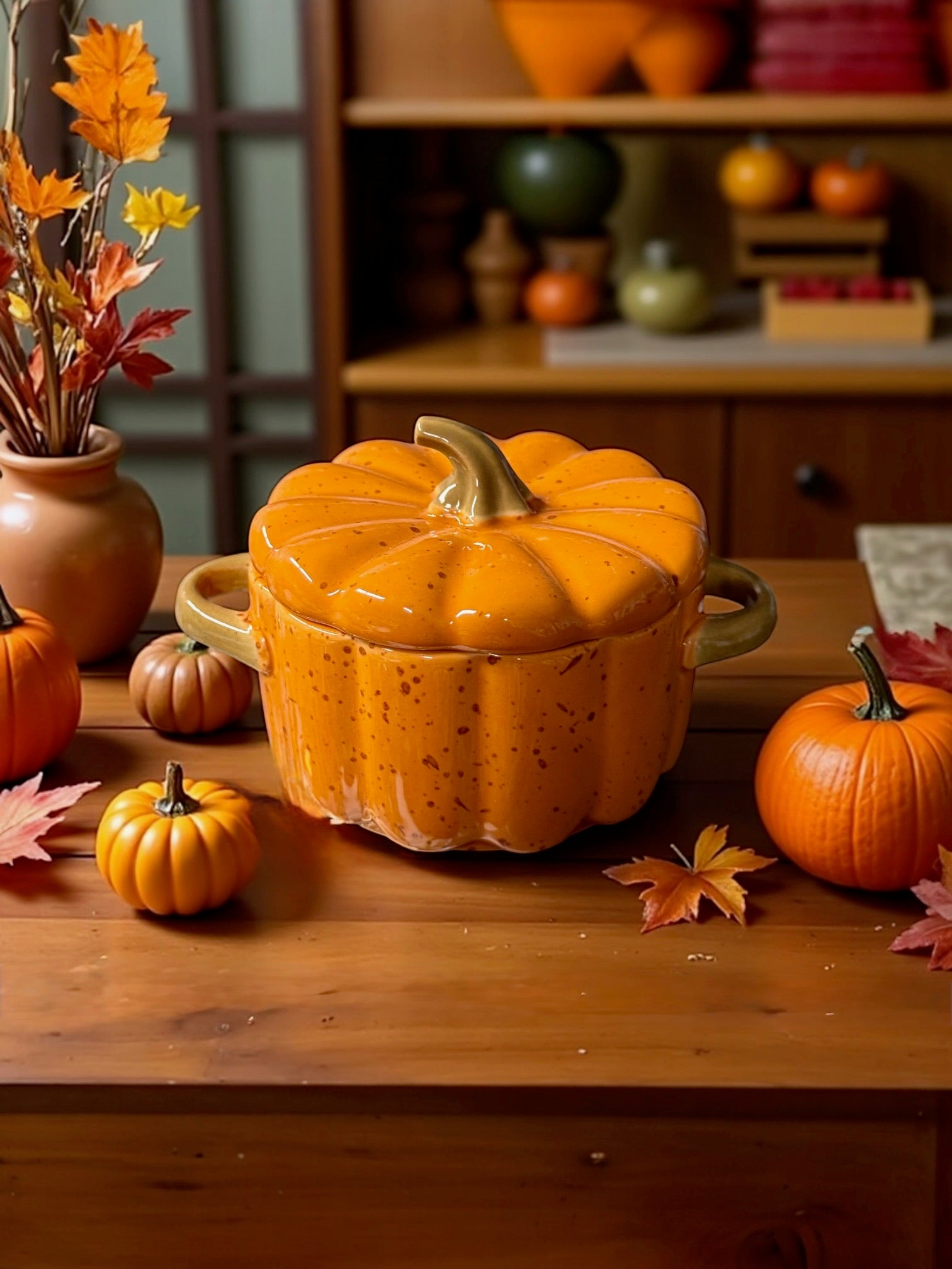 Hello Fall! Pumpkin Ramekin Candle