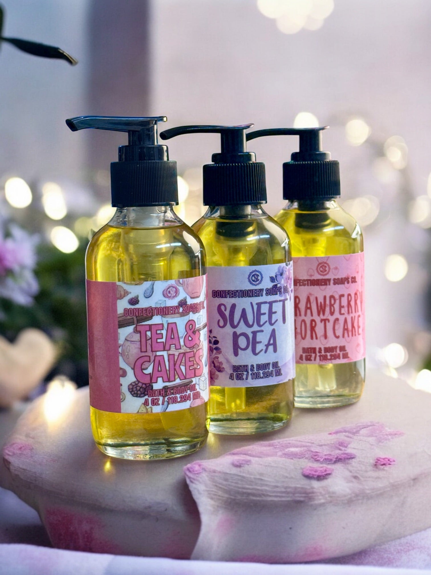 Sweet Pea 4oz Bath and Body Oil