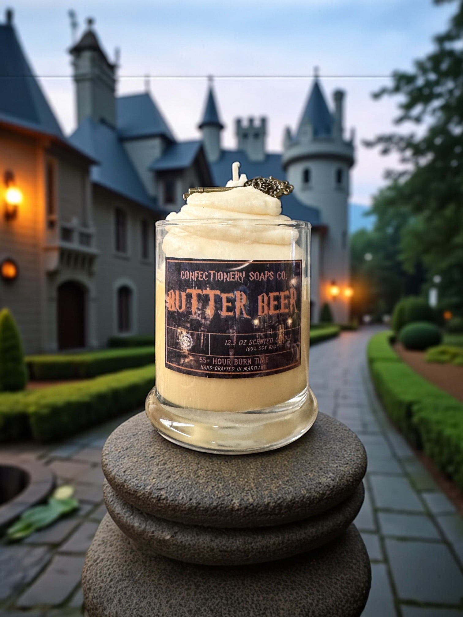 Butter Beer Specialty Glass Candle
