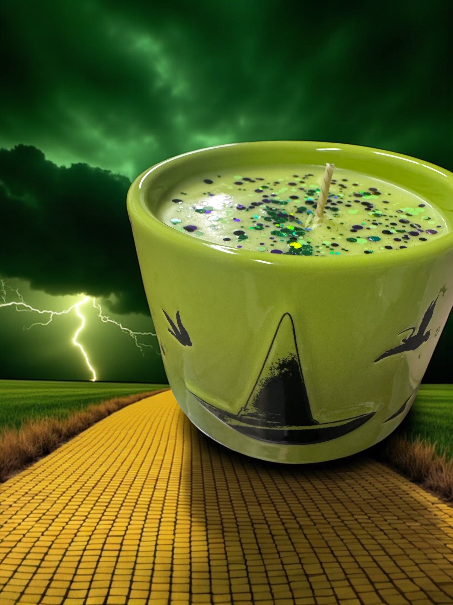 Wicked Witch Deco Candle