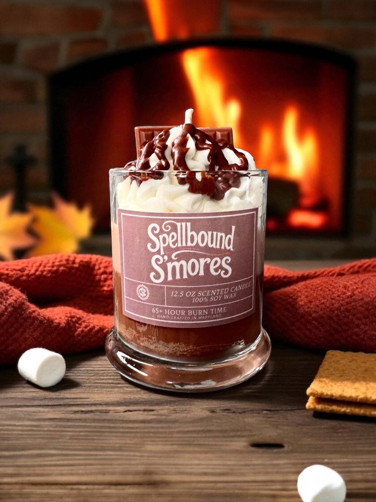 Spellbound S'Mores Specialty Glass Candle