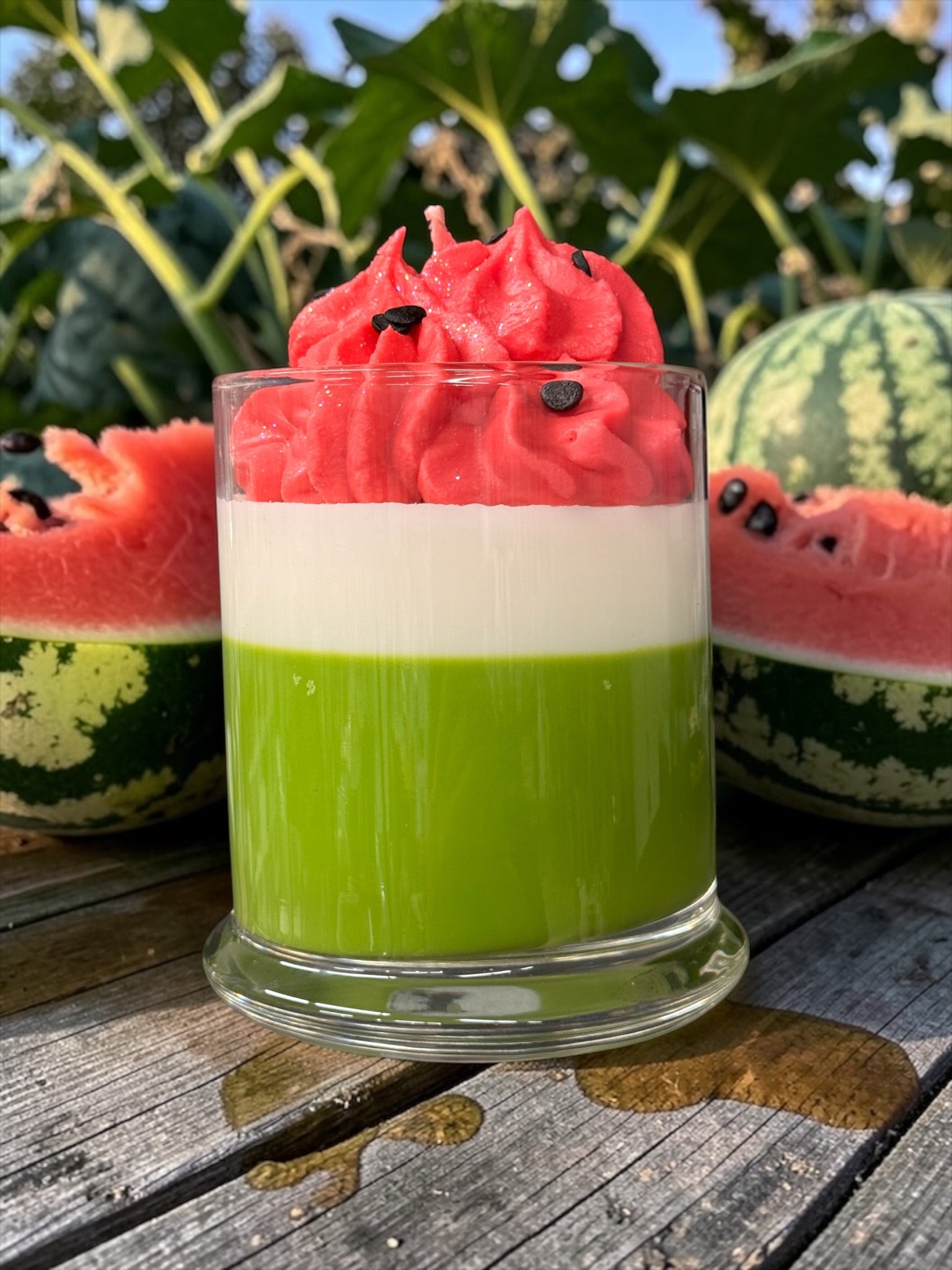 Fresh Cut Watermelon Specialty Glass Candle