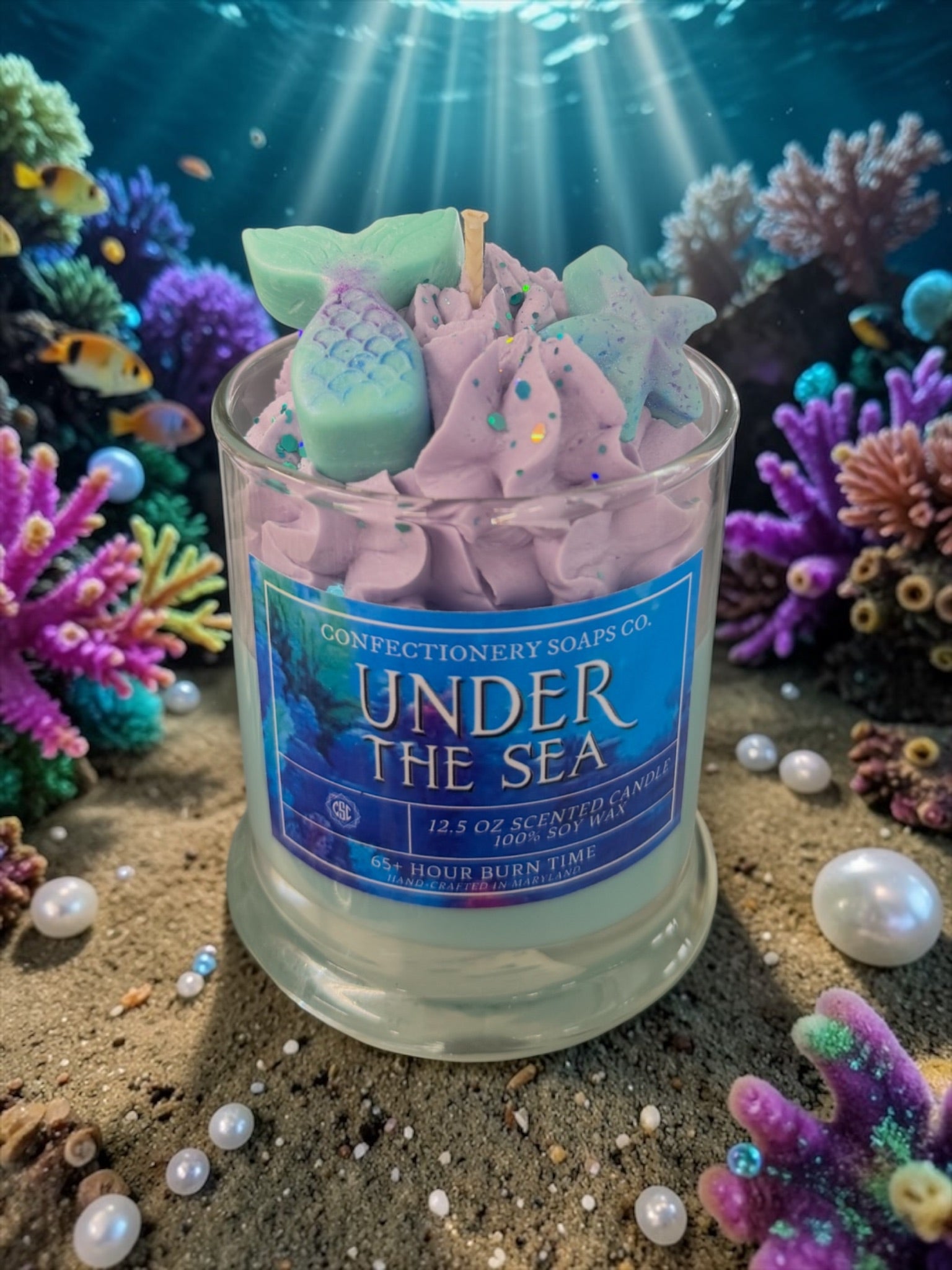 Under the Sea Specialty Glass Candle