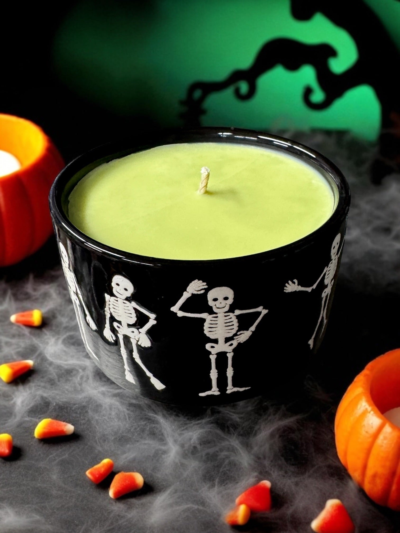 Cereal Killer Skeleton Candle