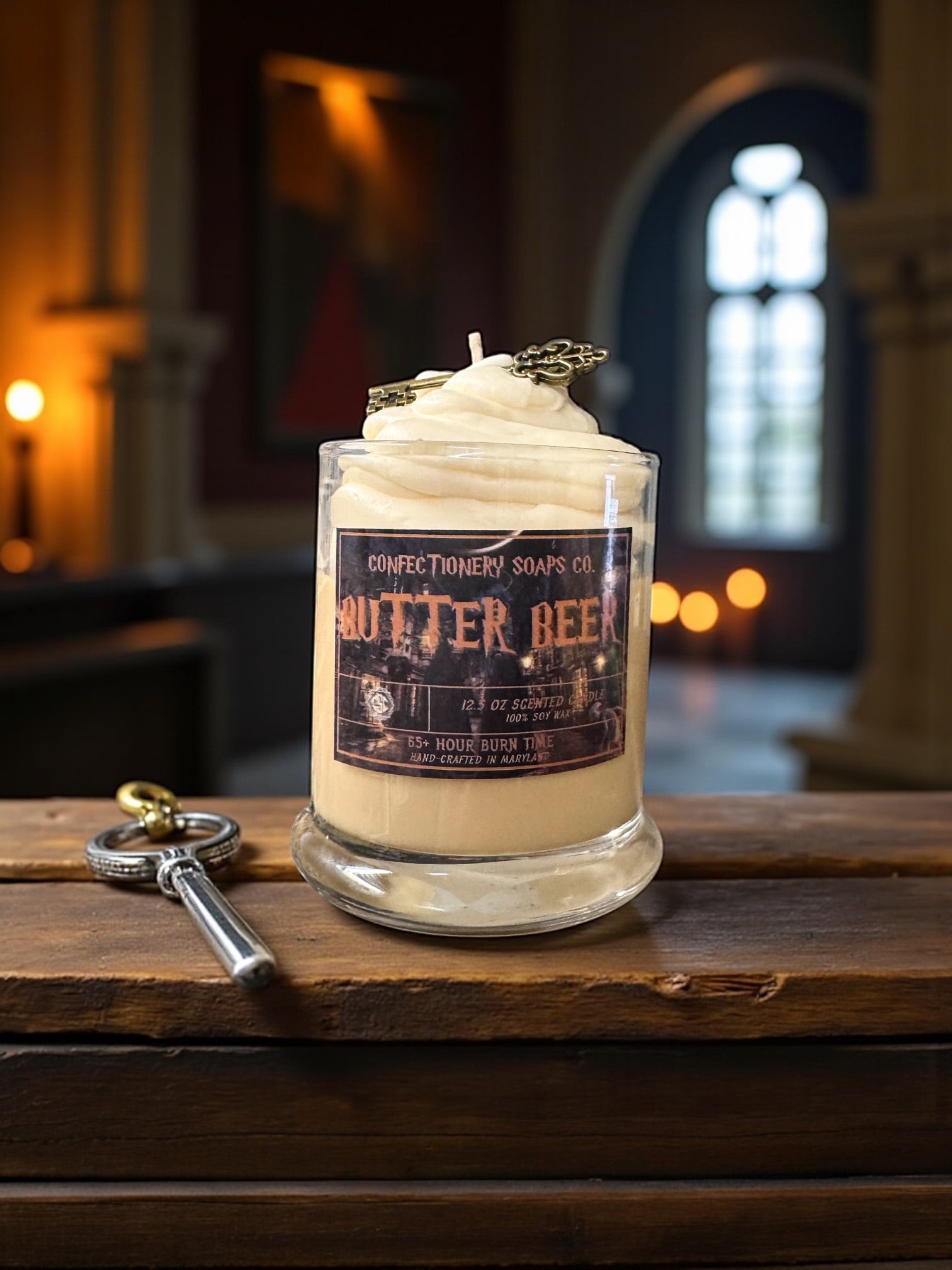 Butter Beer Specialty Glass Candle
