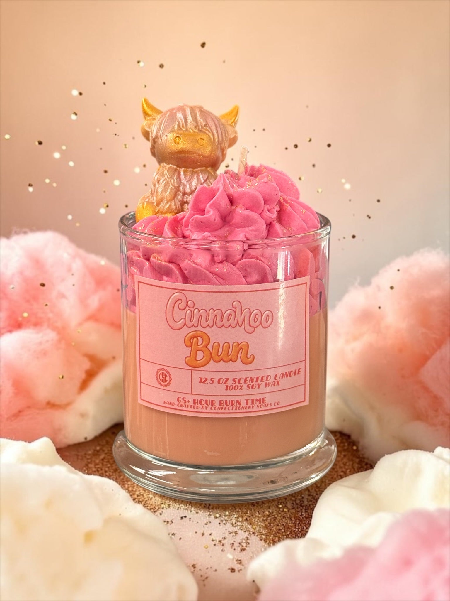 Cinnamoo Bun Specialty Glass Candle
