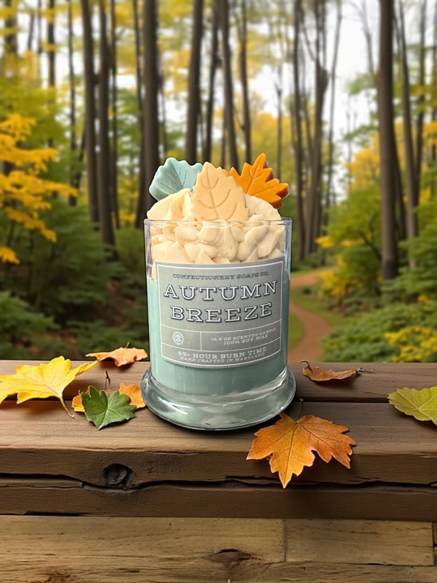 Autumn Breeze Specialty Glass Candle