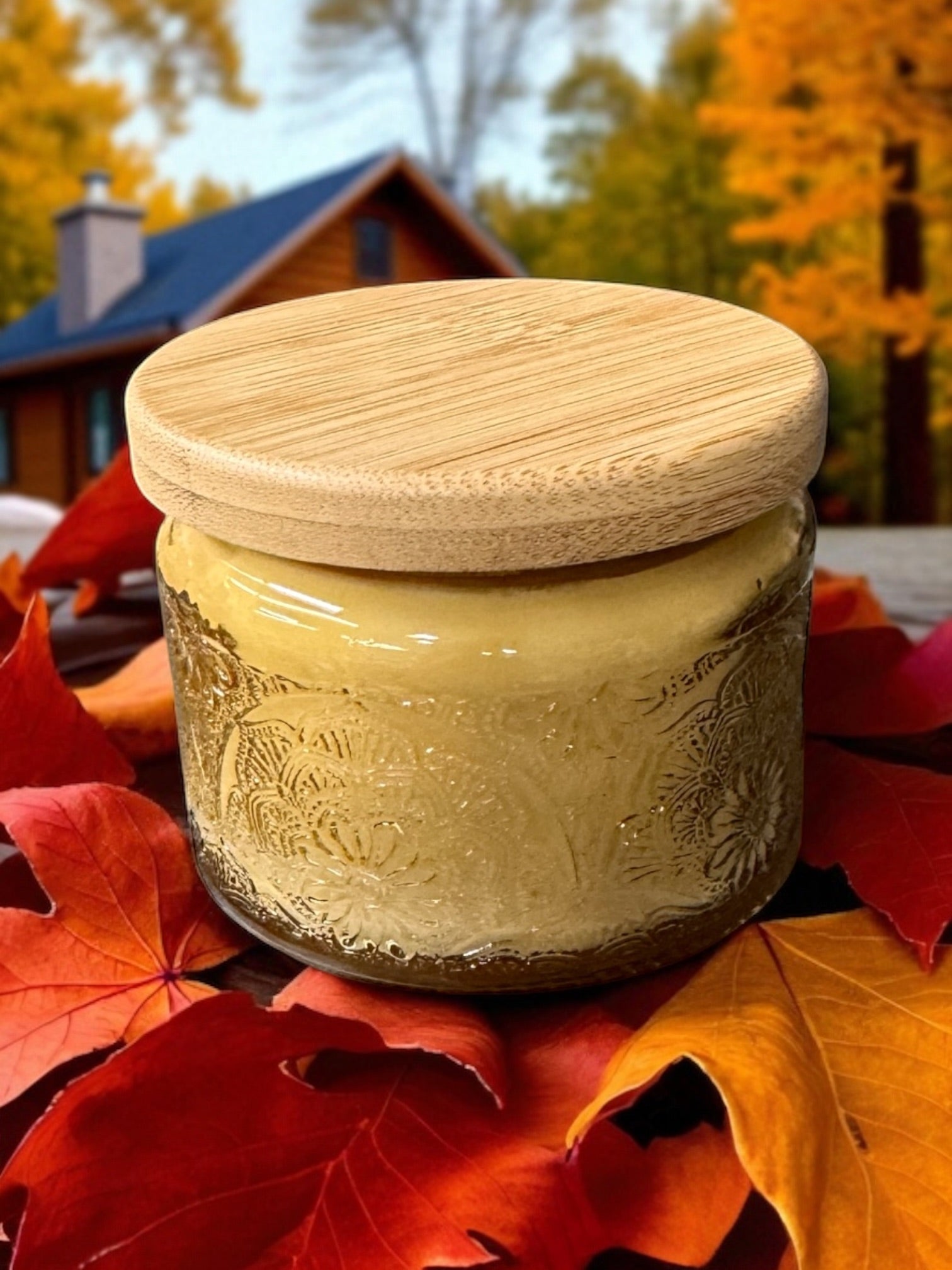 Autumn Breeze Embellished Candle