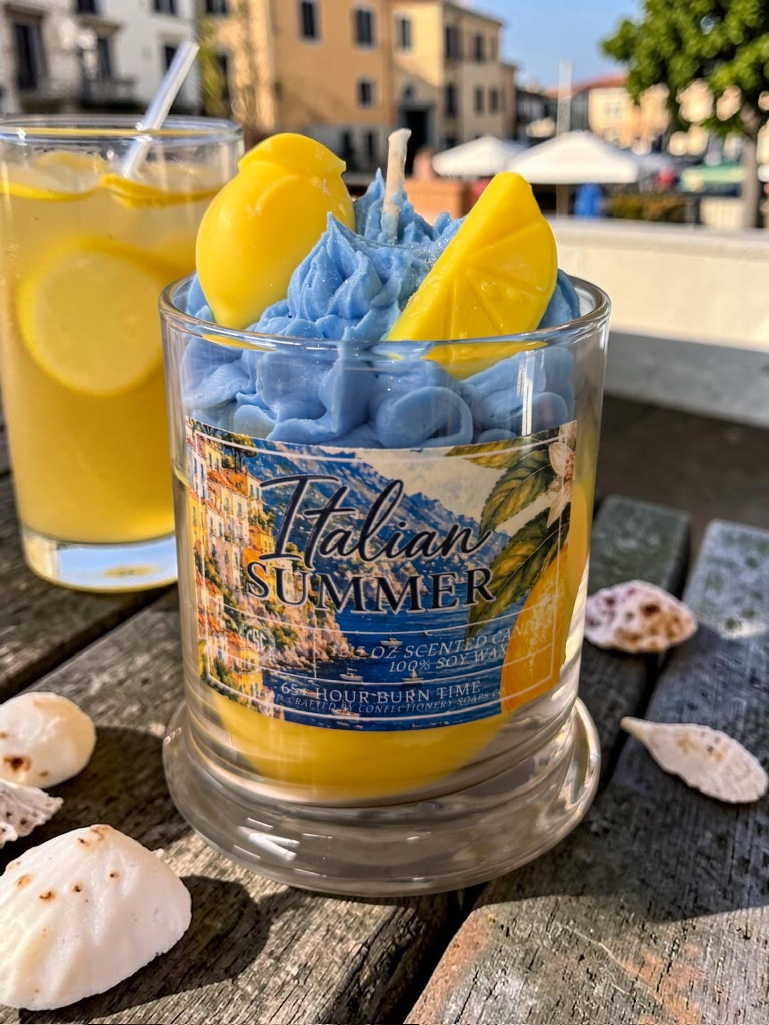 Italian Summer Specialty Glass Candle