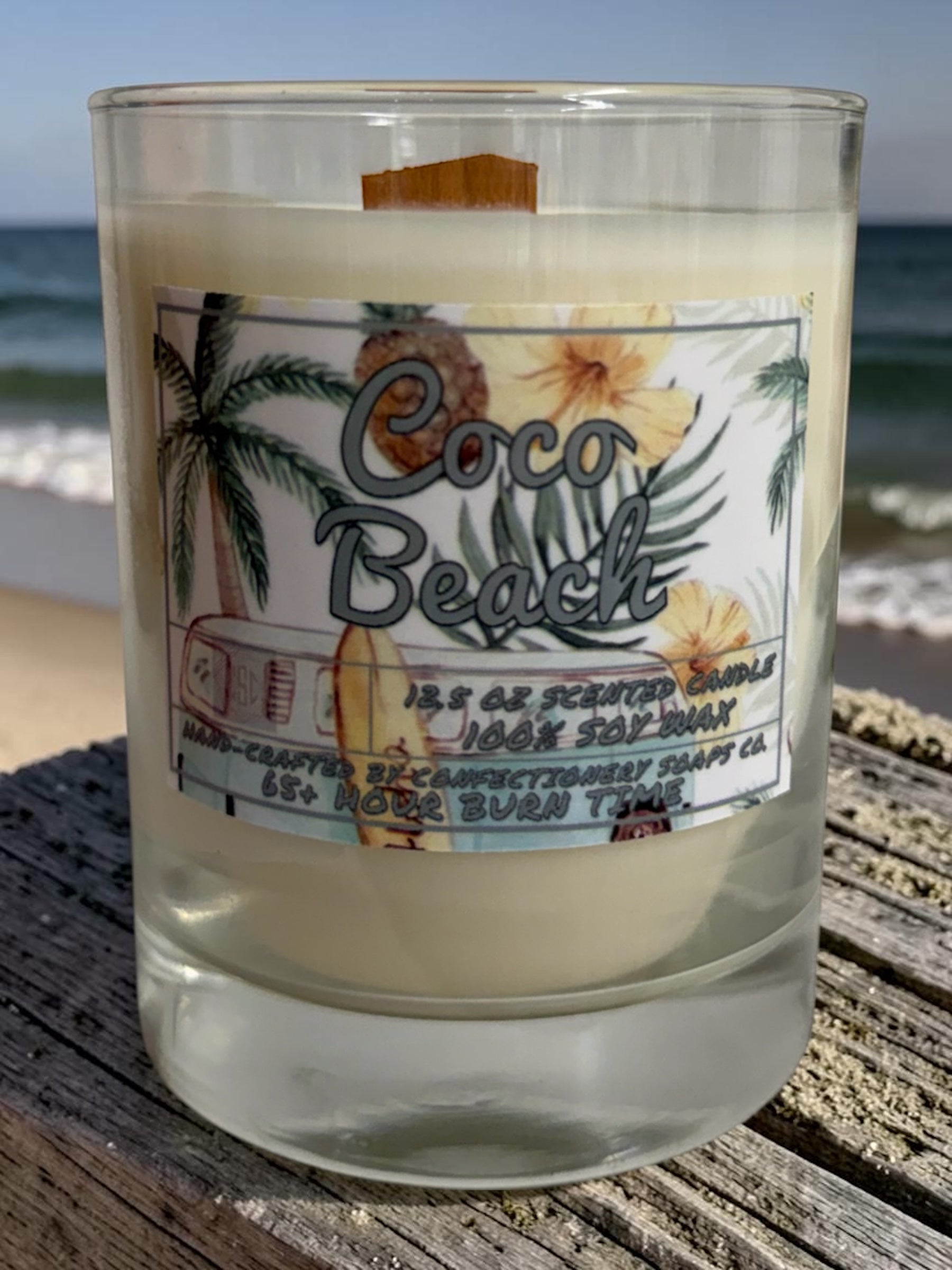 Coco Beach Luxe Candle (12.5 Ounce, Heavy Bottom)
