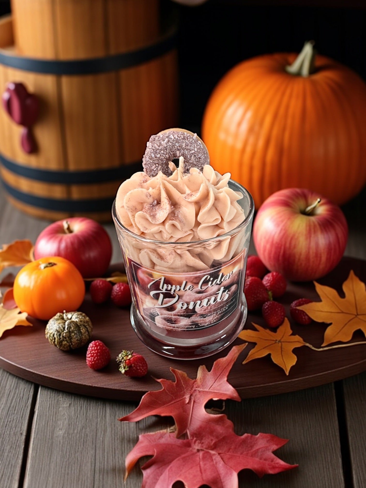 Apple Cider Donuts Specialty Glass Candle