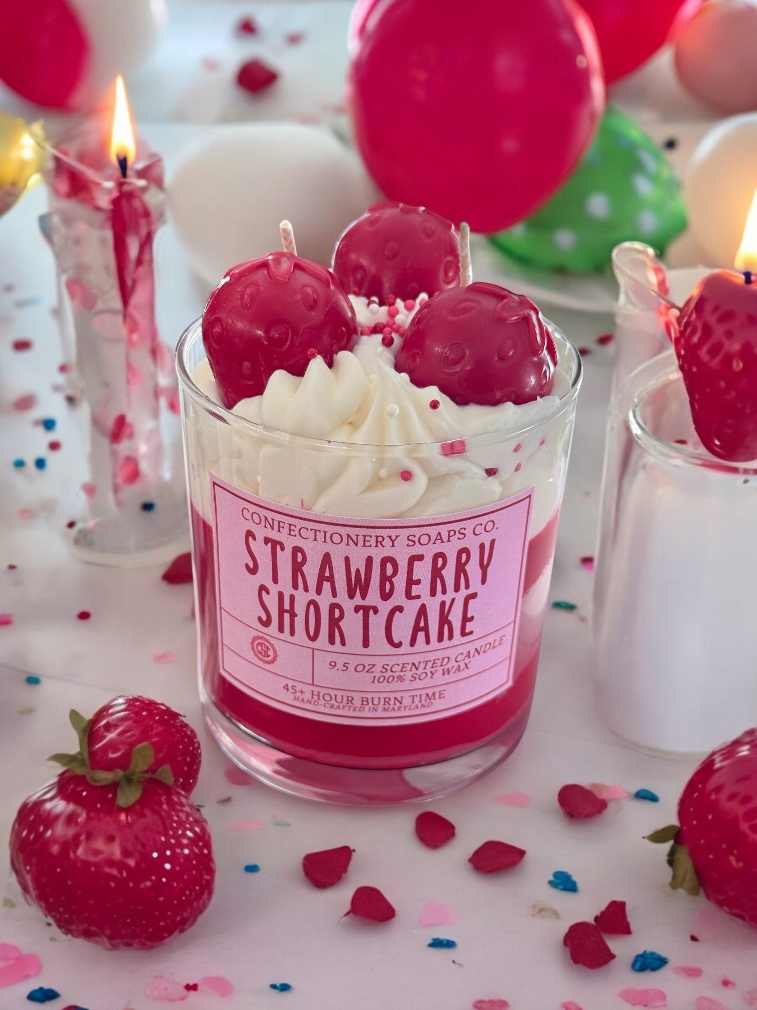 Strawberry Shortcake Limited Edition Glass Speciality Candle