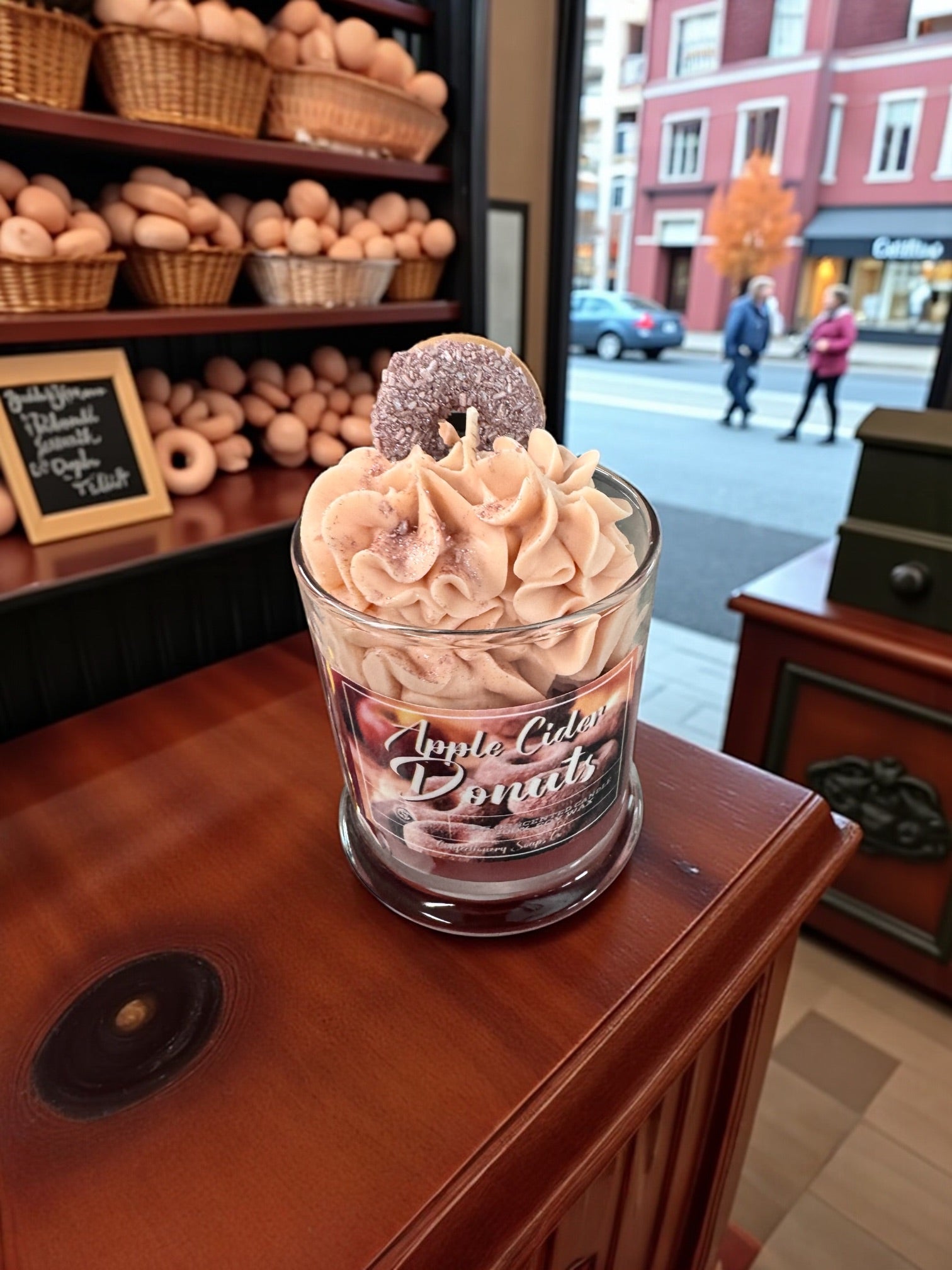 Apple Cider Donuts Specialty Glass Candle