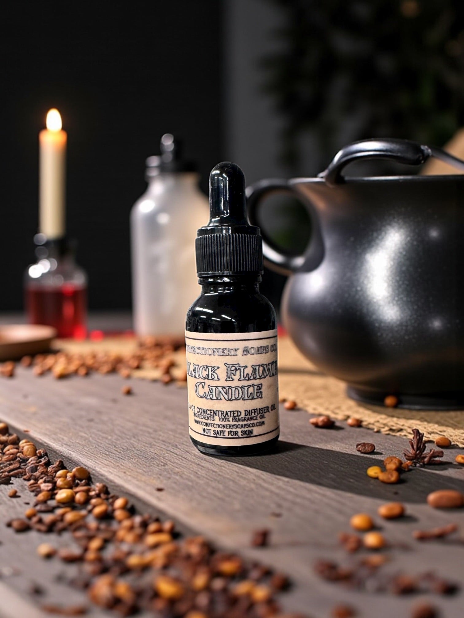 Black Flame Candle Diffuser Oil