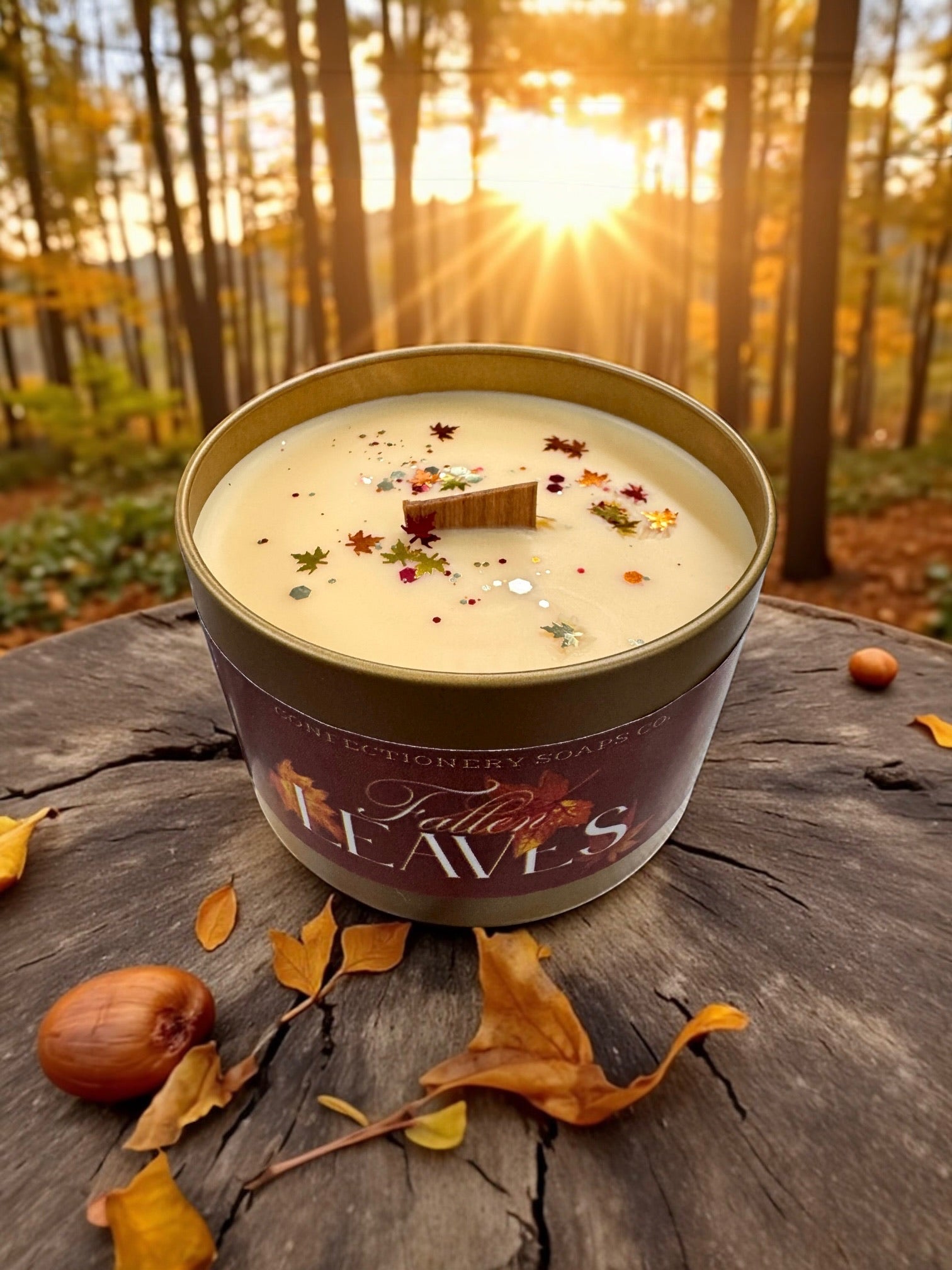 Fallen Leaves Candle