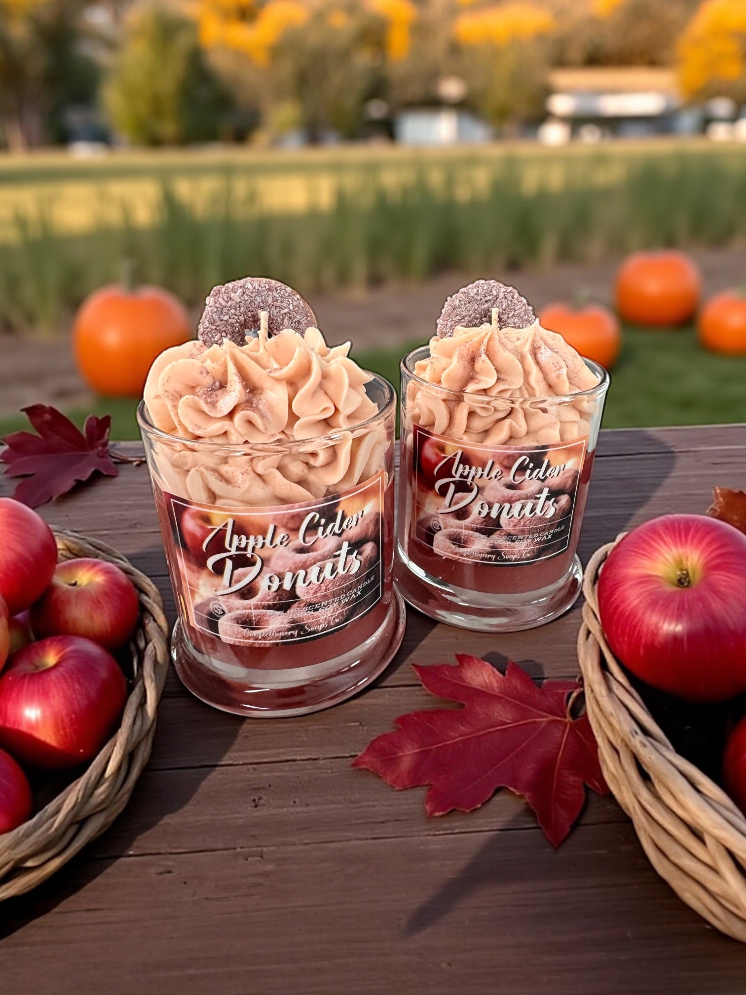 Apple Cider Donuts Specialty Glass Candle
