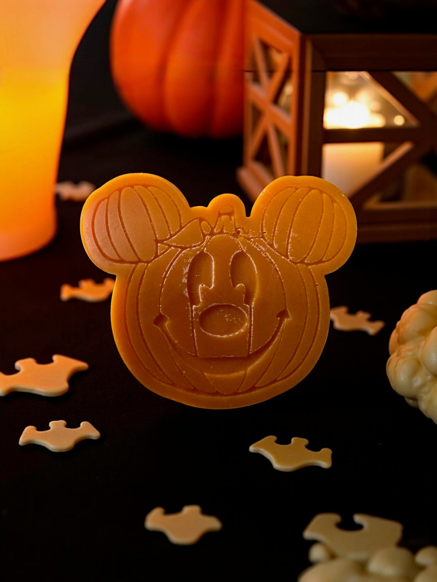 Pumpkin Mickey Specialty Glass Candle