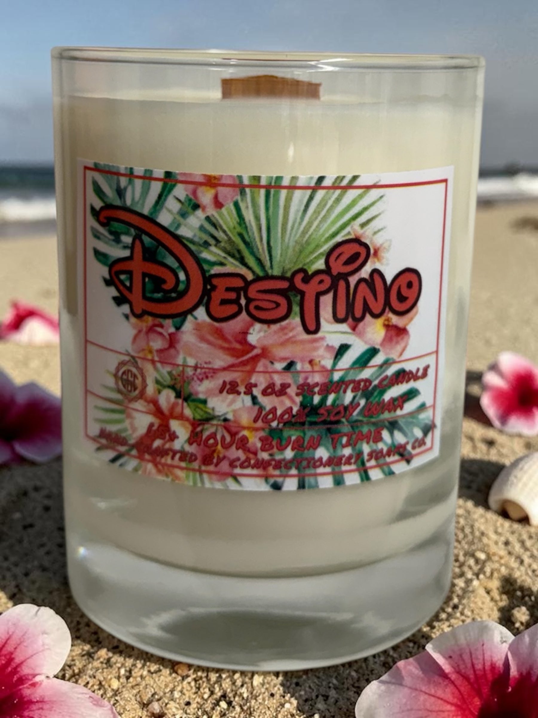 Destino Luxe Candle (12.5 Ounce, Heavy Bottom)