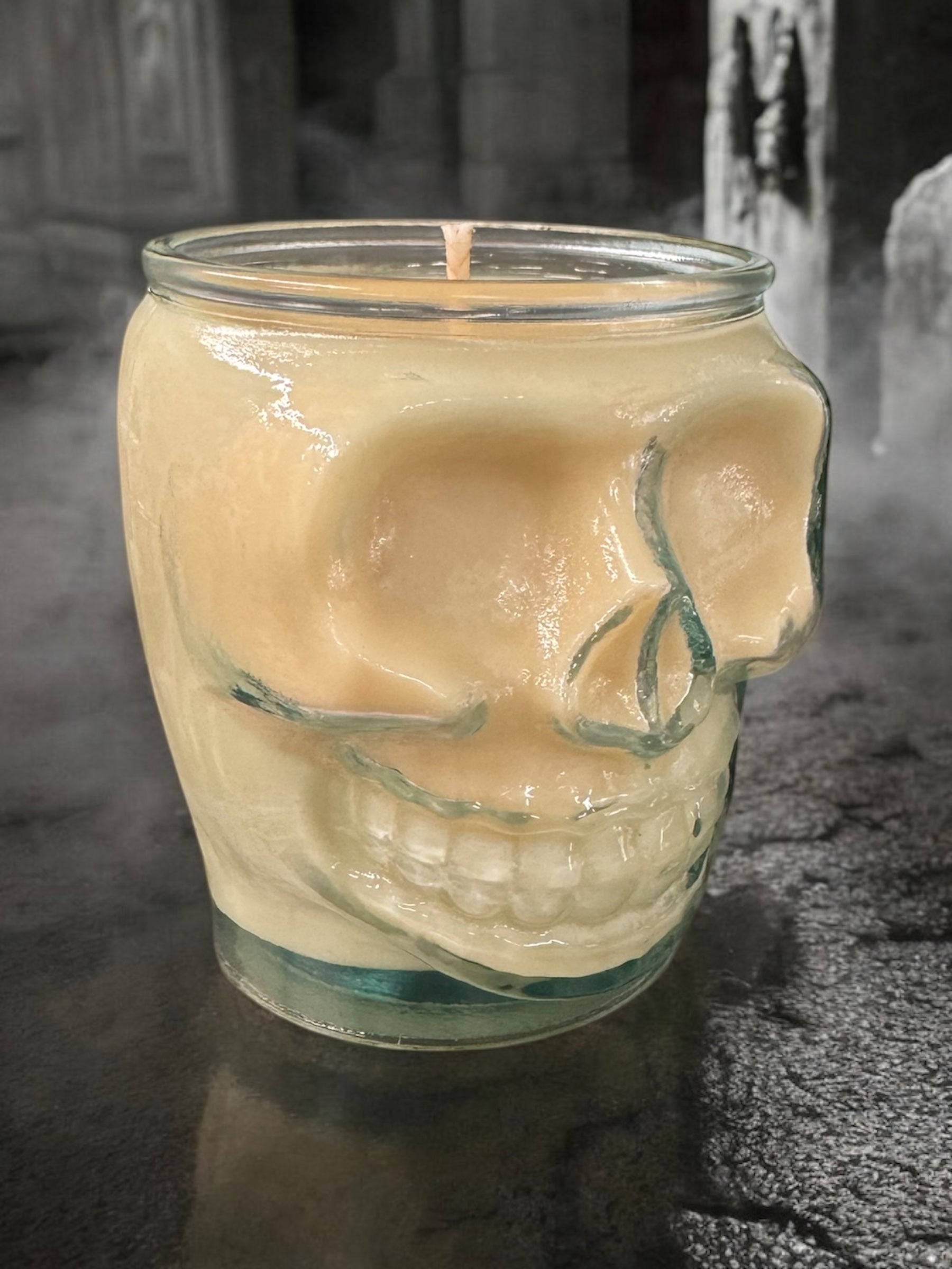 Wizarding Butter Beer Skull Deco Candle