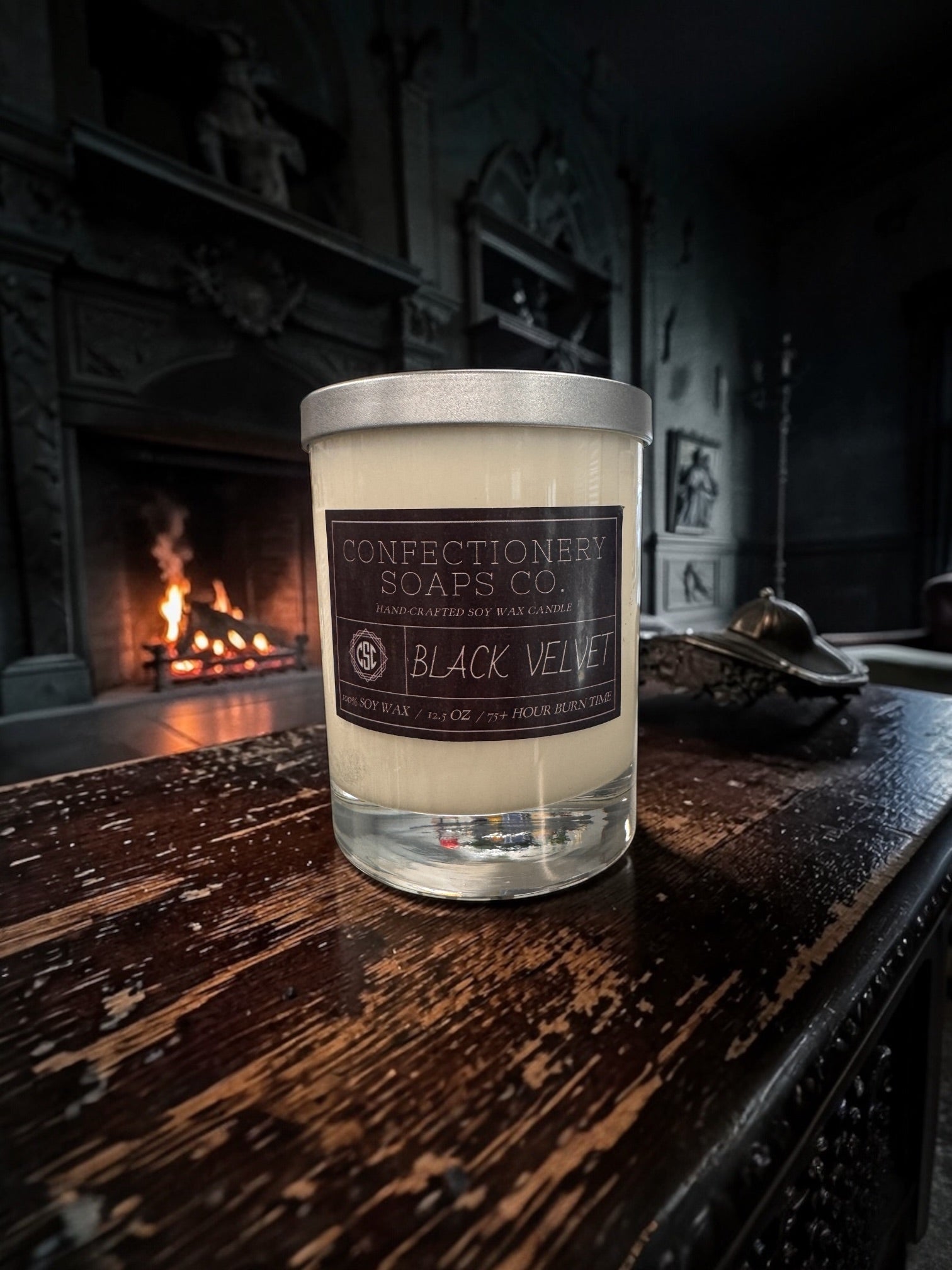 Black Velvet 12.5 Ounce Glass Candle