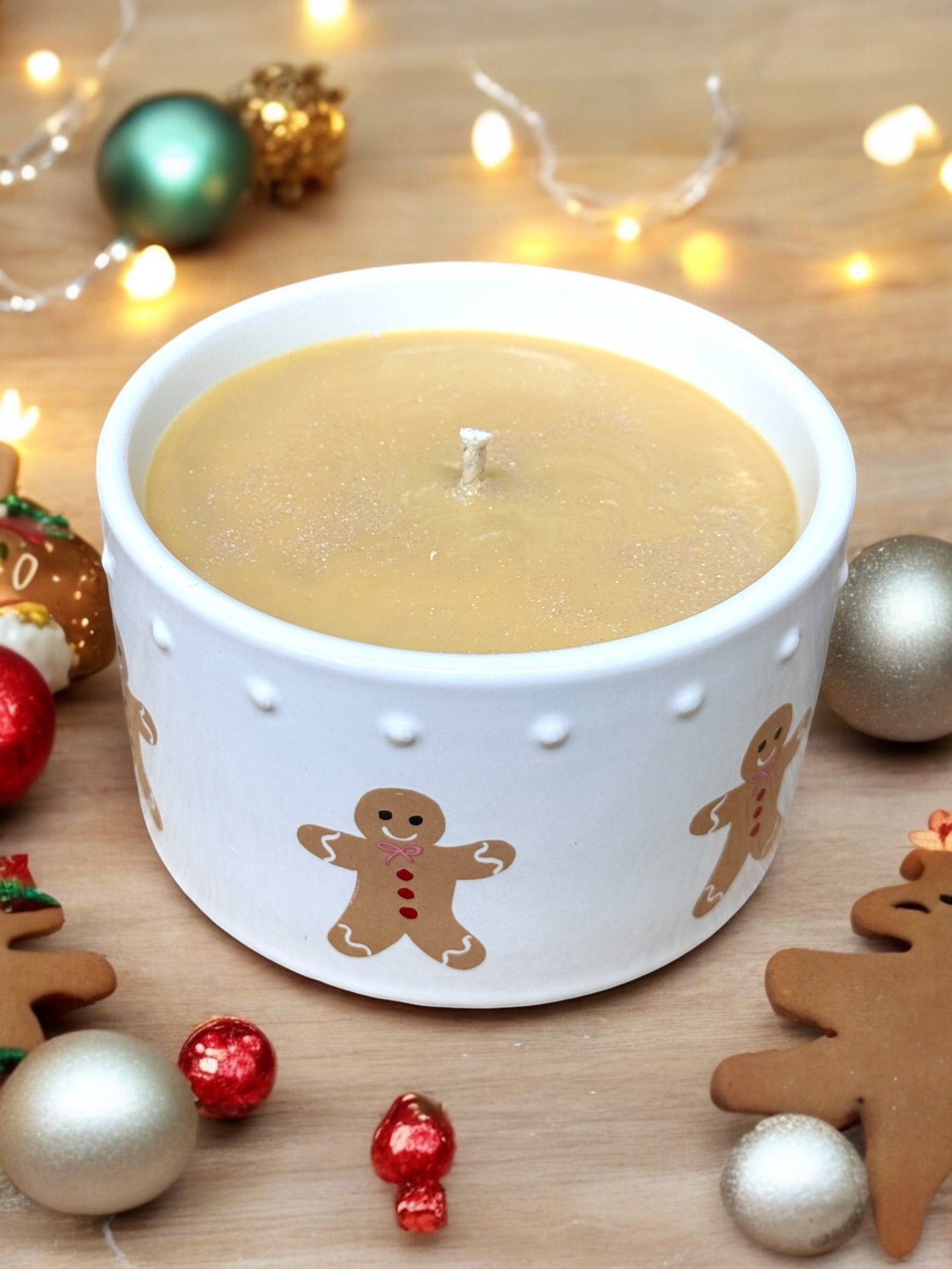 Gingerbread Boy Candle