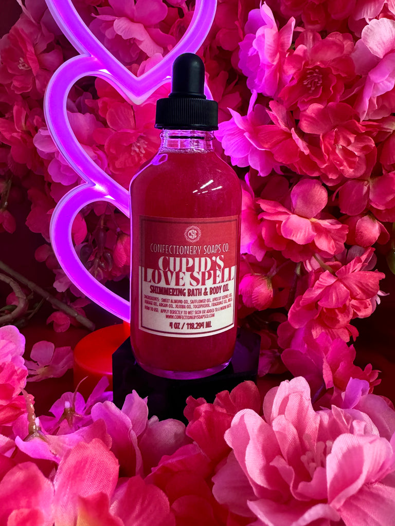 Cupid's Love Spell 4oz Shimmering Bath and Body Oil