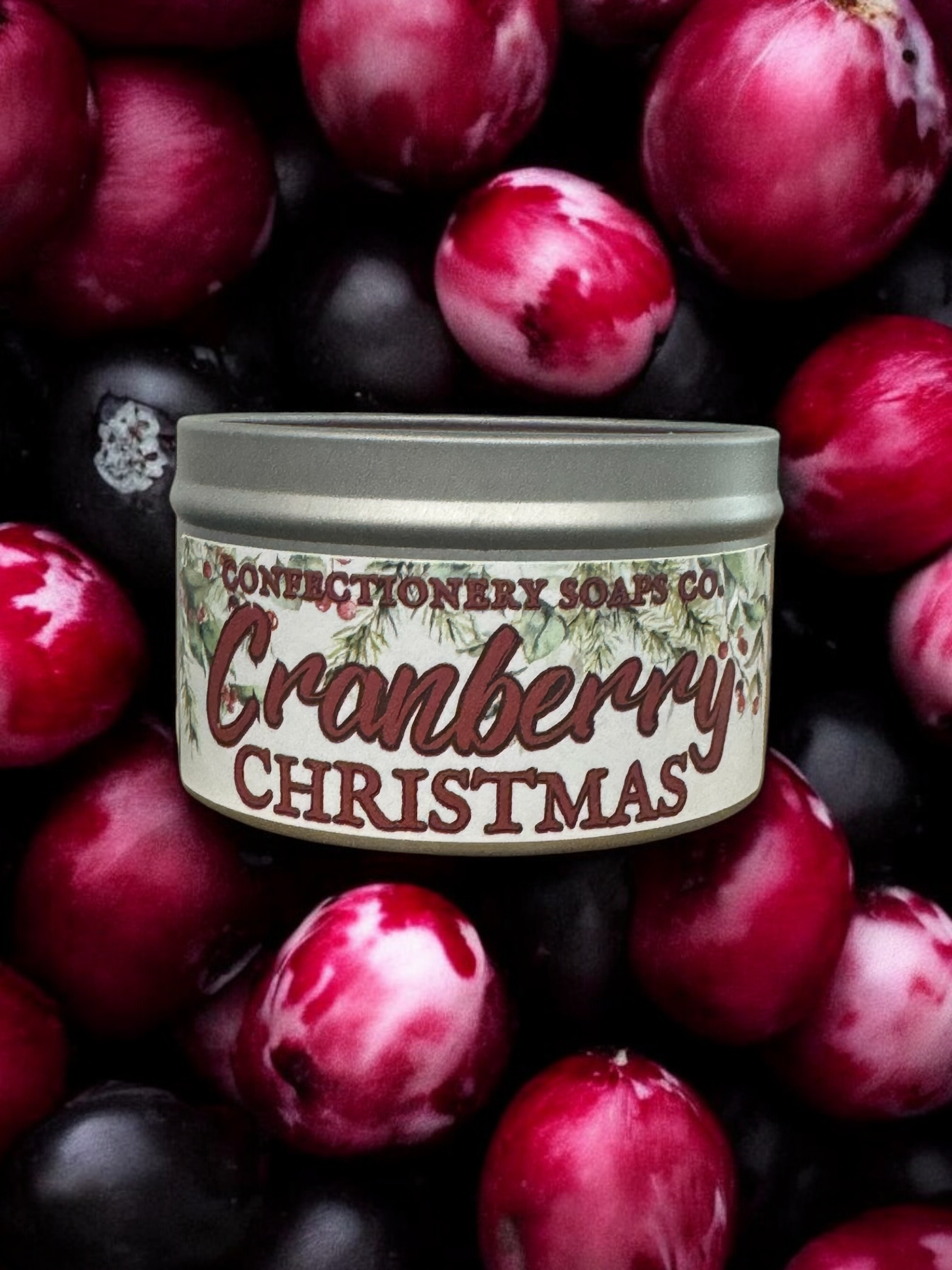 Cranberry Christmas Candle