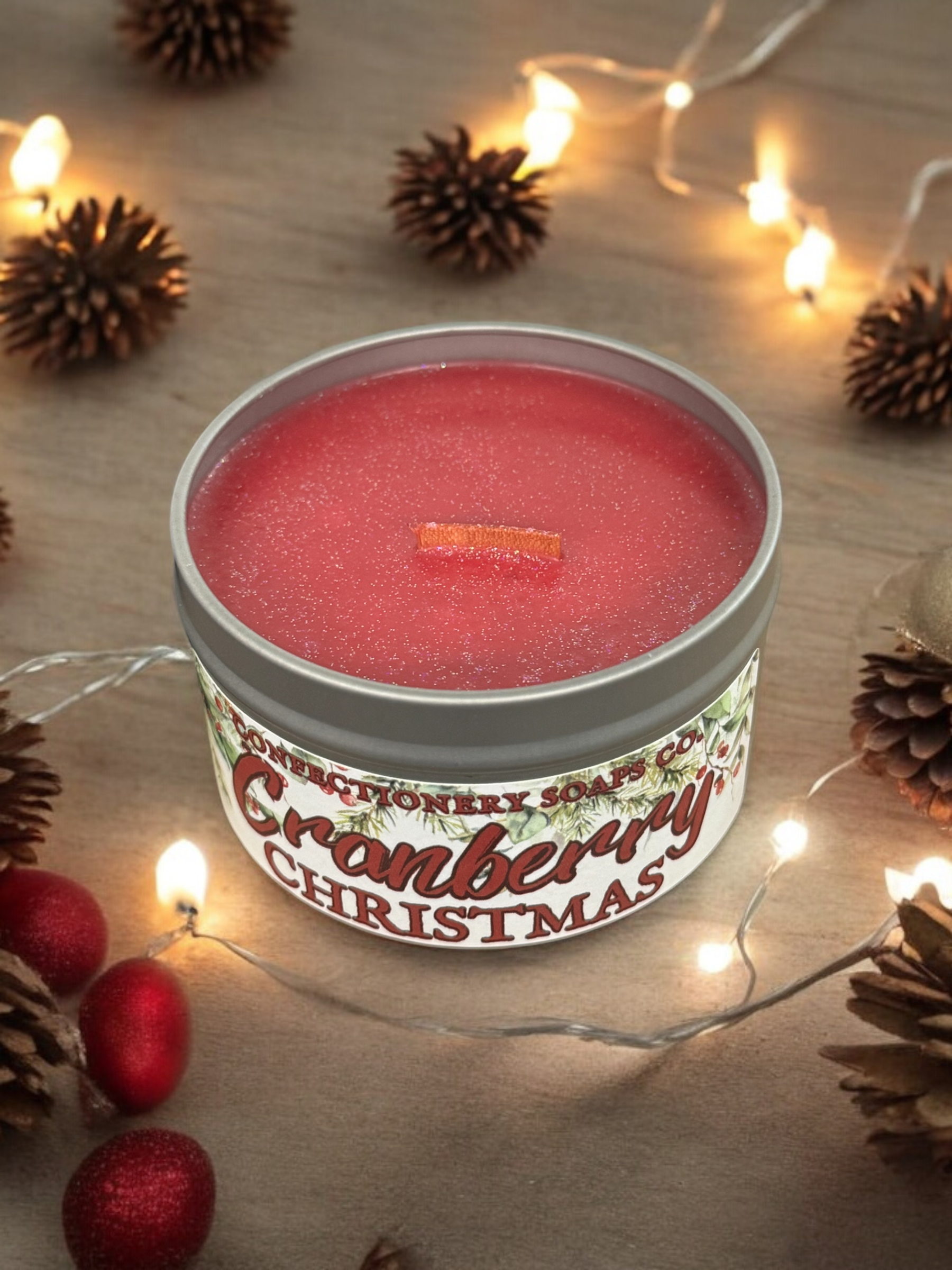 Cranberry Christmas Candle