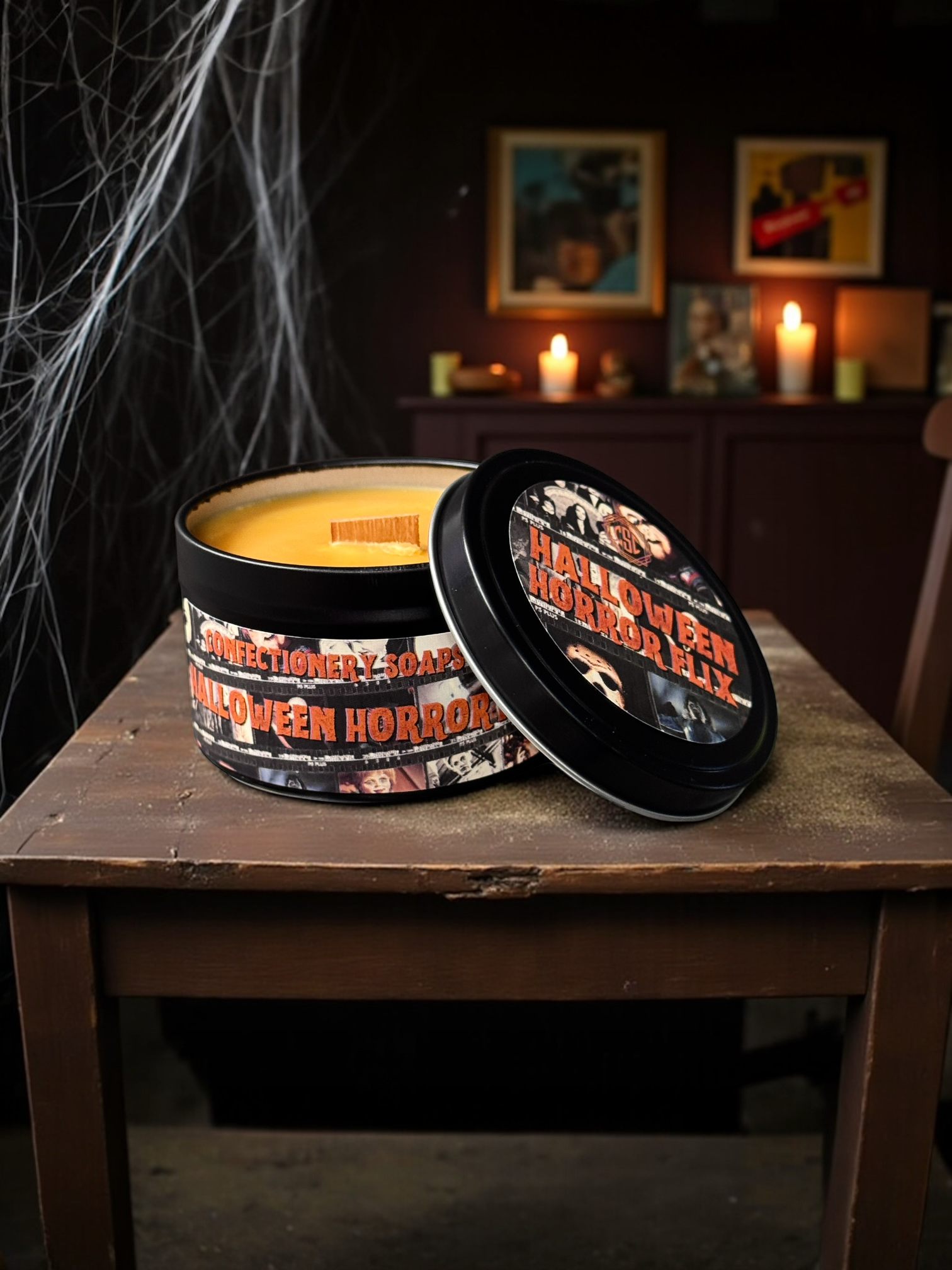 Halloween Horror Flix Candle