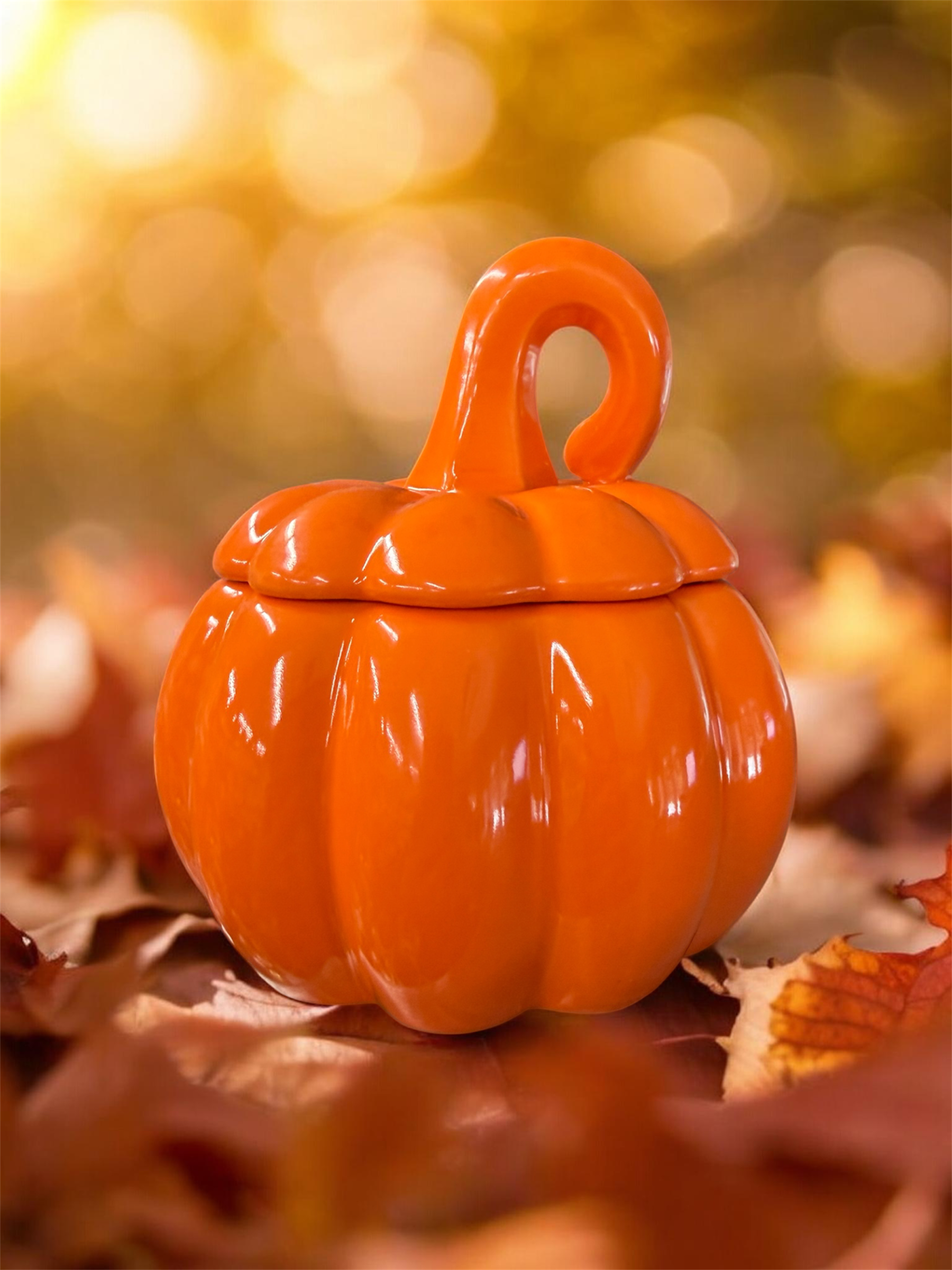 Autumn Magic Orange Pumpkin Candle (10 Ounce)