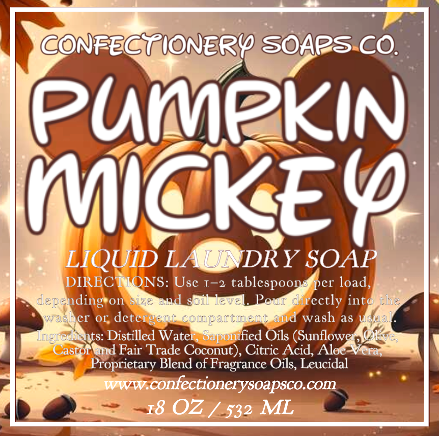 Pumpkin Mickey Liquid Laundry Soap